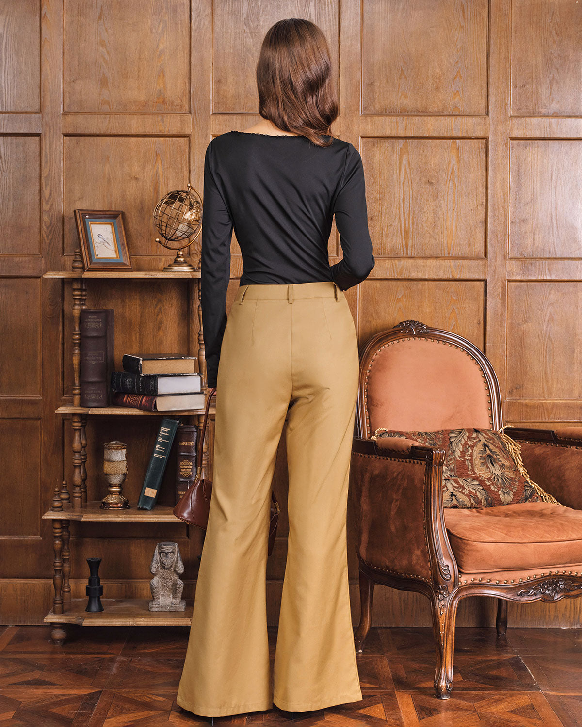Women's Woven Polyester Pants Bottoms - RIHOAS
