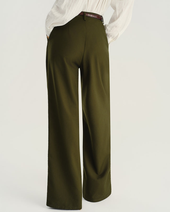Women's Woven Polyester Pants Bottoms - RIHOAS