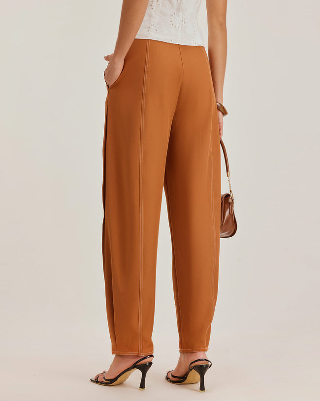 Women's Woven Polyester Pants Bottoms - RIHOAS