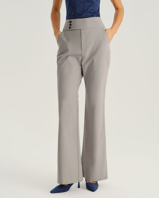 Women's Woven Polyester Pants Bottoms - RIHOAS