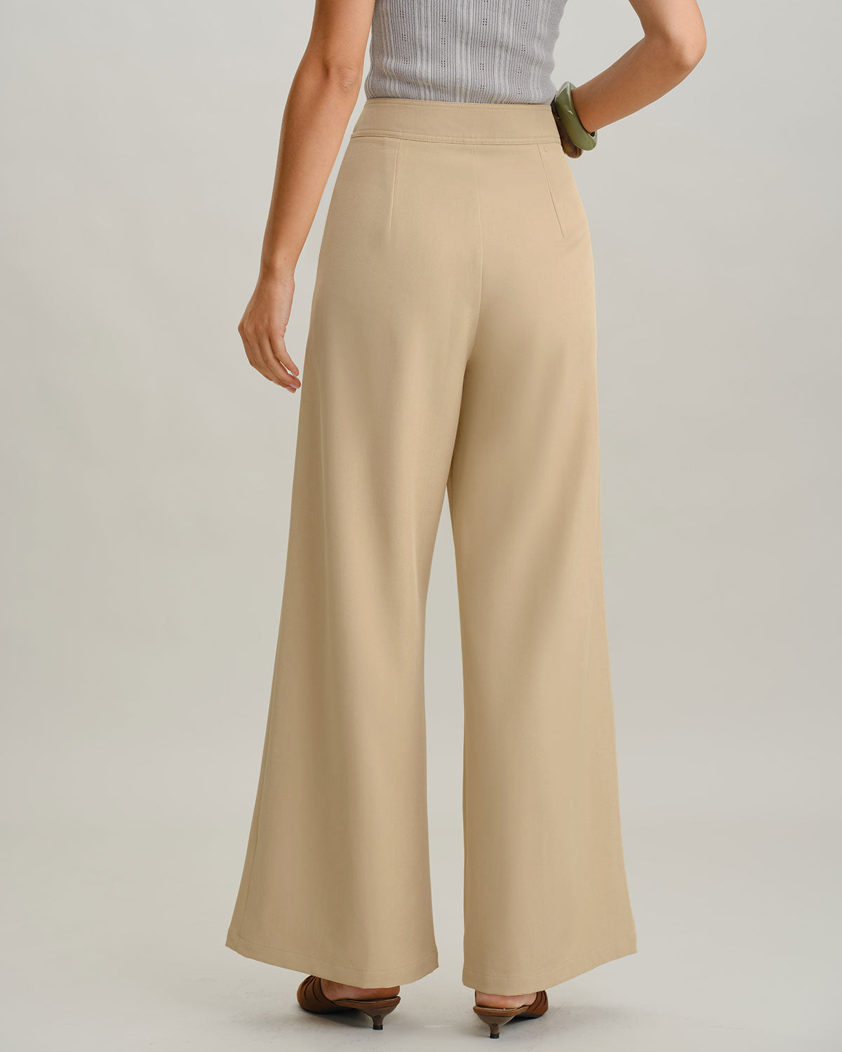 Women's Woven Polyester Pants Bottoms - RIHOAS
