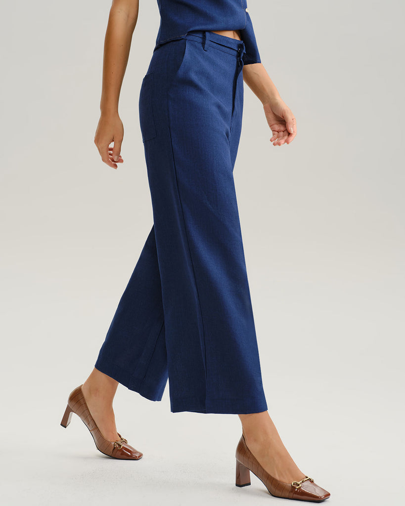 Women's Woven Polyester Pants Bottoms - RIHOAS