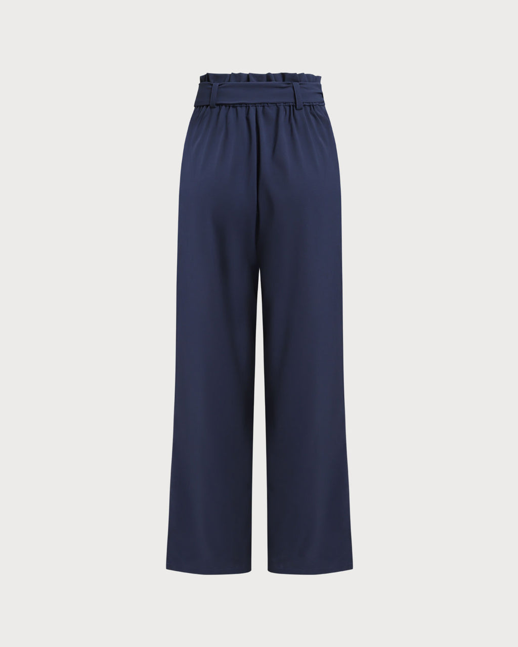 Blue Woven Polyester Pants
