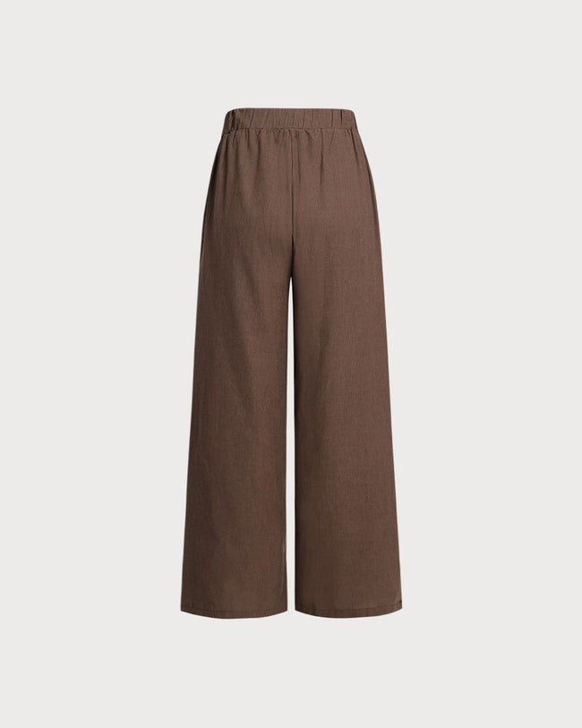 Women's Woven Polyester Pants Bottoms - RIHOAS