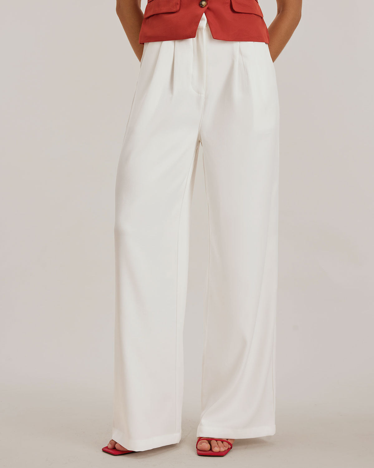 Women's Woven Polyester Pants Bottoms - RIHOAS