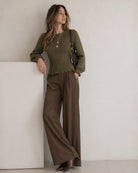 Women's Woven Polyester Pants - RIHOAS - 01