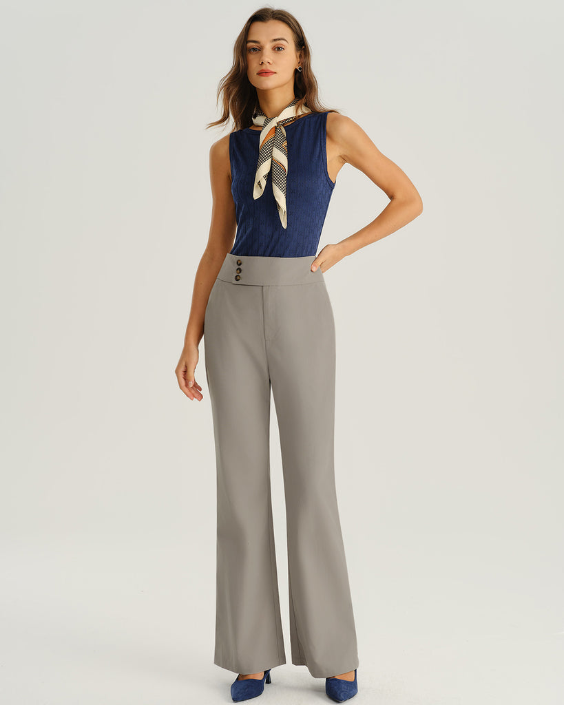 Women's Woven Polyester Pants Bottoms - RIHOAS