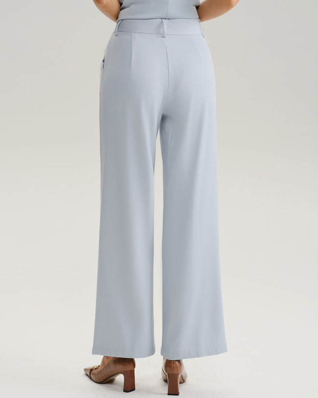 パンツ PAROSH Women Straight Pants D232214 RAISA25 046 BLU CIELO BL P.A.R.O.S.H. Raisa straight-leg Trousers | Blue | FARFETCH