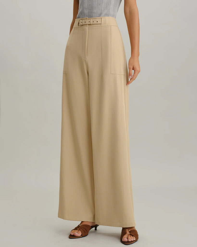 Women's Woven Polyester Pants Bottoms - RIHOAS