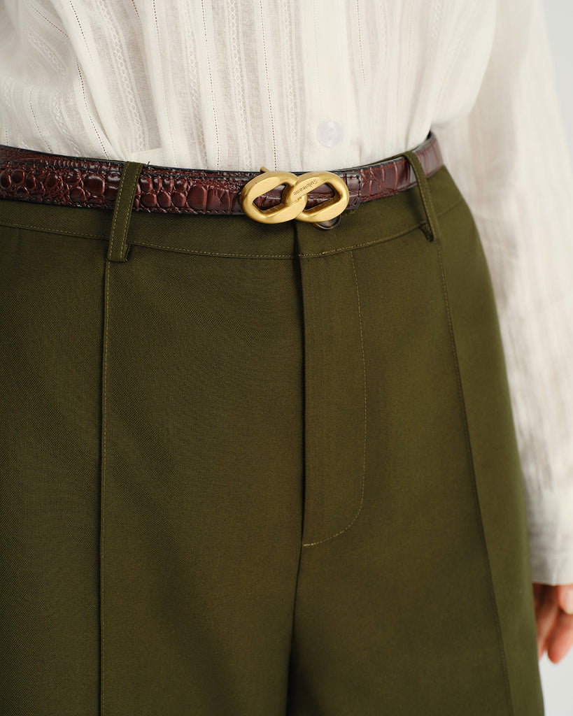Women's Woven Polyester Pants Bottoms - RIHOAS