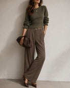 Women's Woven Polyester Pants - RIHOAS - 02