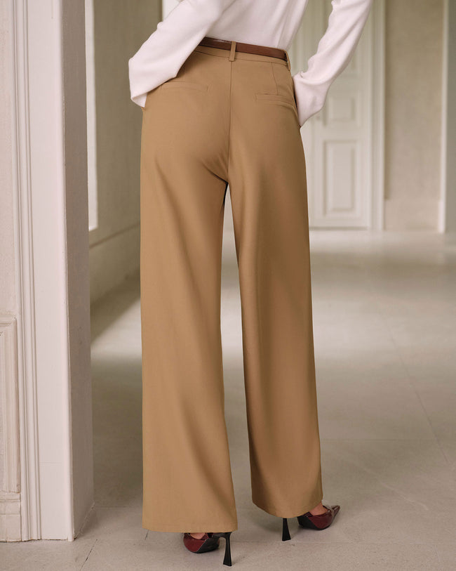 Women's Woven Polyester Pants Bottoms - RIHOAS