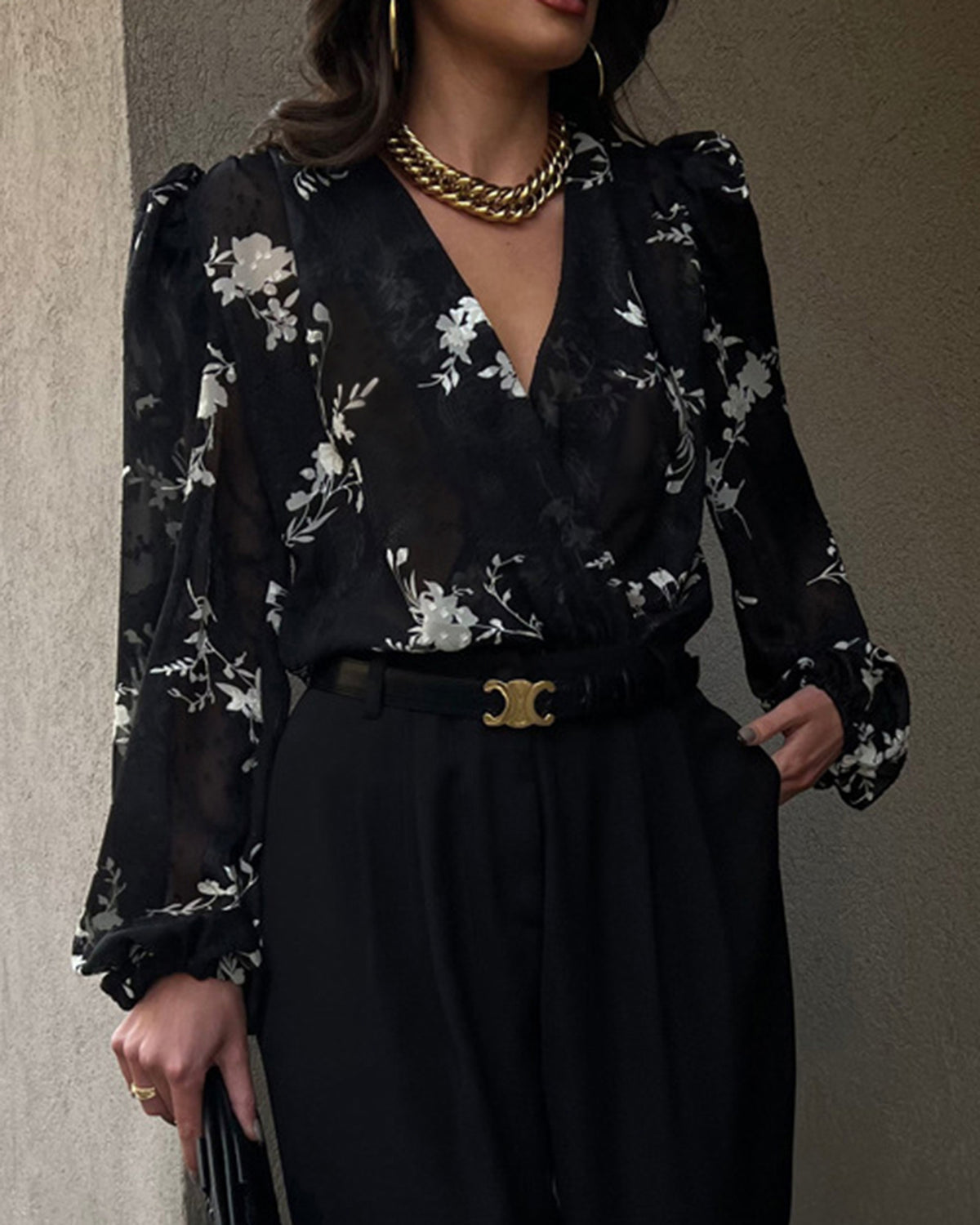 Women's Woven Polyester Shirt Tops - RIHOAS