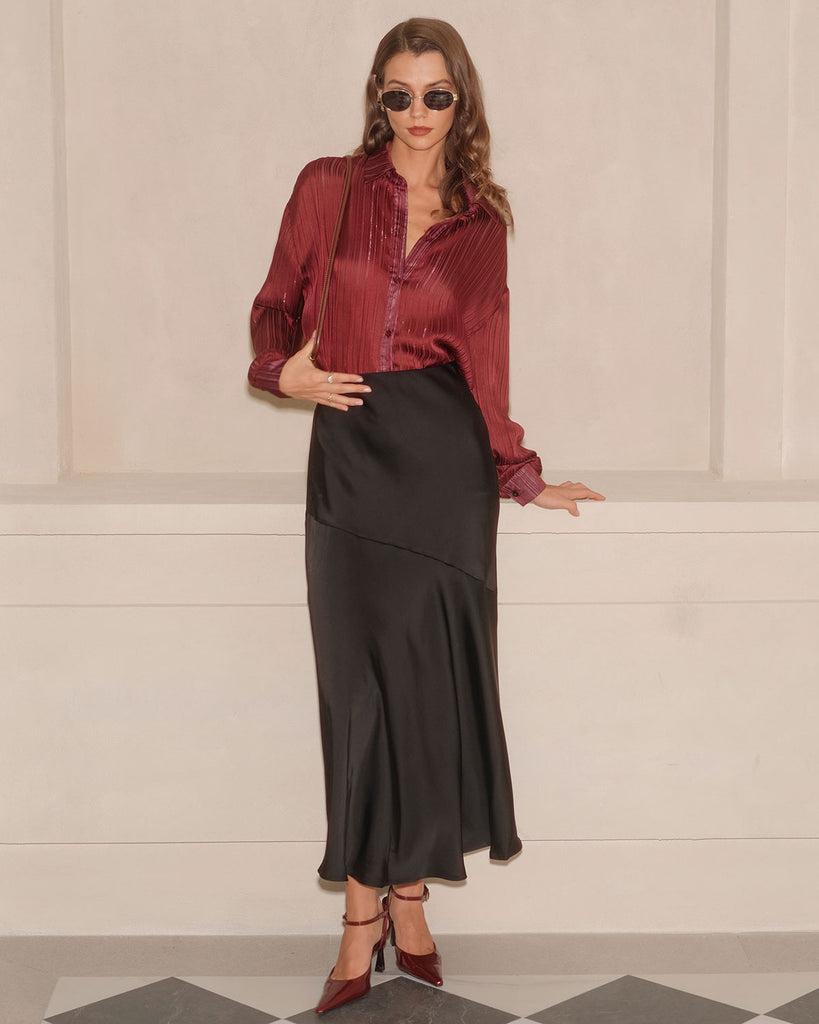Women's Woven Polyester Shirt Tops - RIHOAS