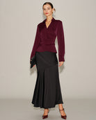 Women's Woven Polyester Shirt Tops - RIHOAS