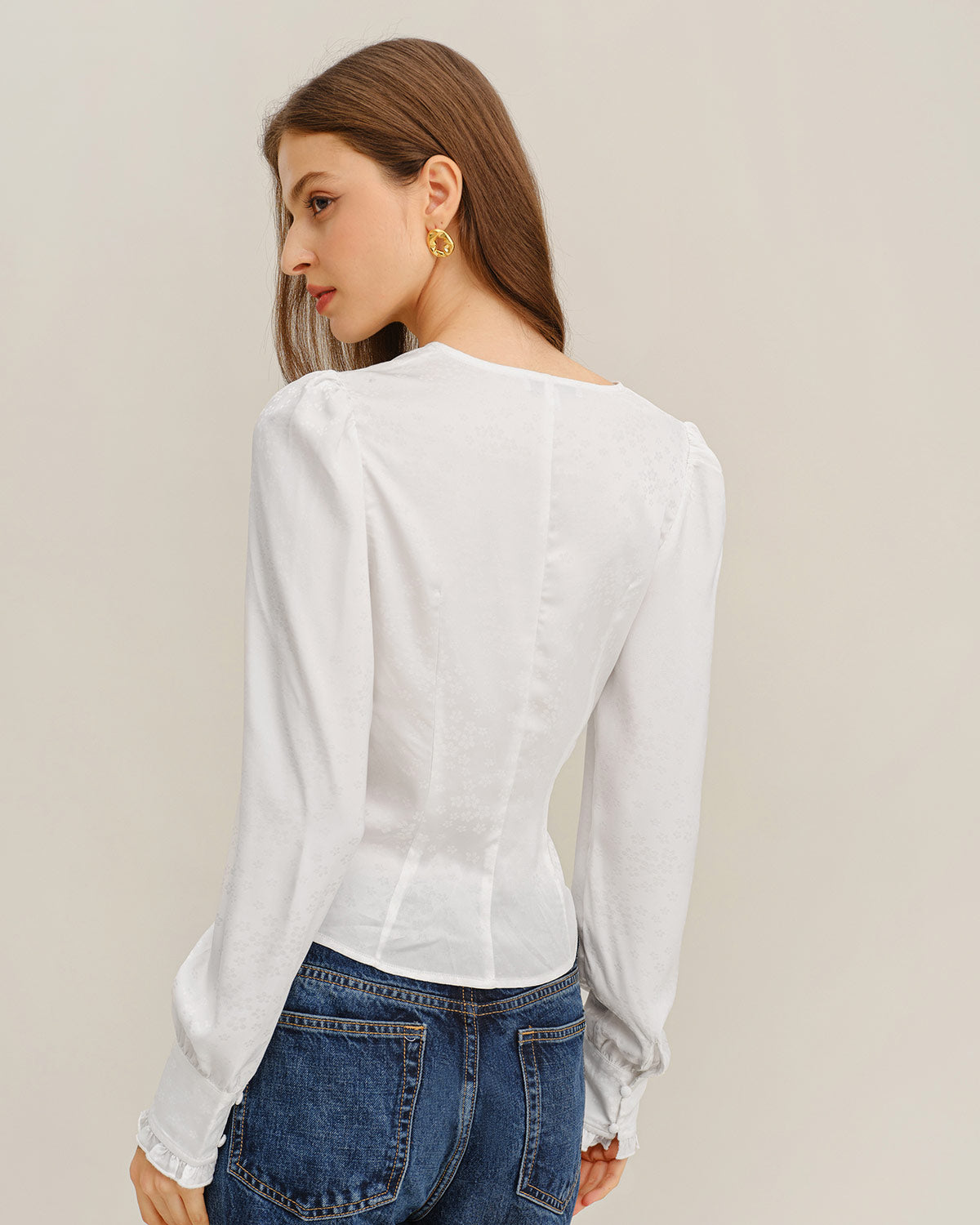 Women's Woven Polyester Shirt Tops - RIHOAS