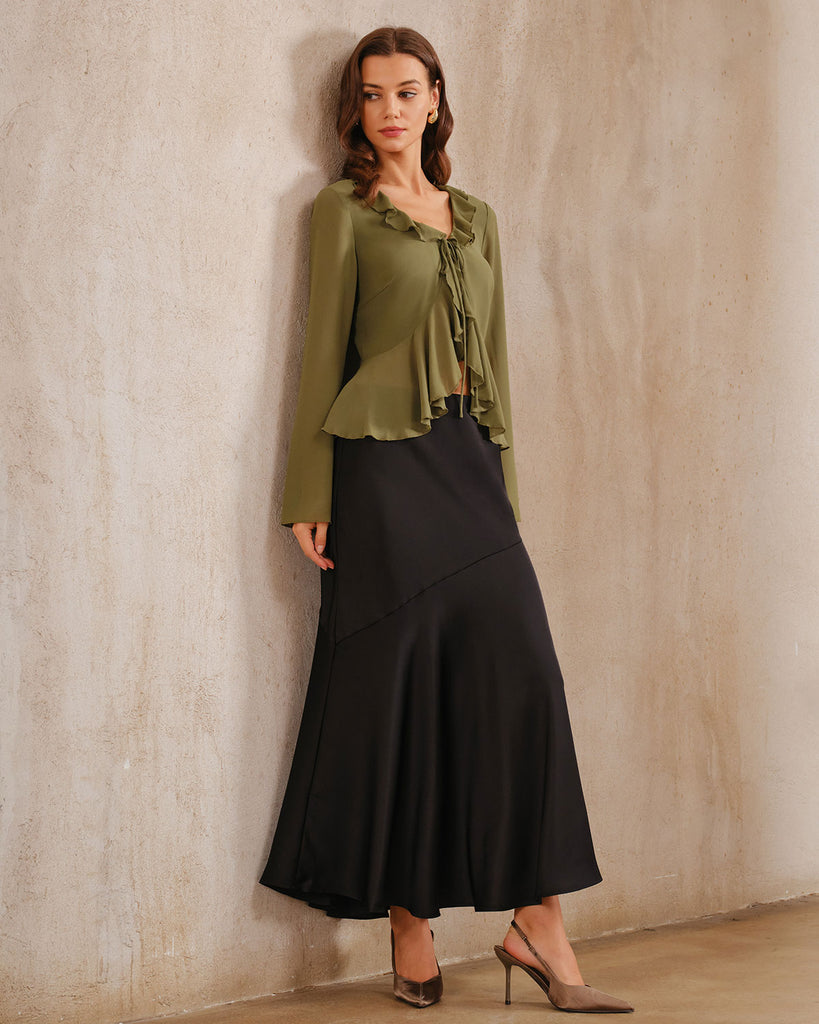 Women's Woven Polyester Shirt Tops - RIHOAS