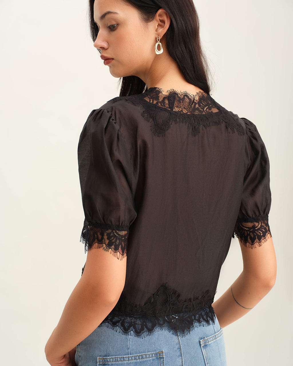 Women's Woven Polyester Shirt Tops - RIHOAS