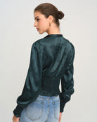 Women's Woven Polyester Shirt Tops - RIHOAS