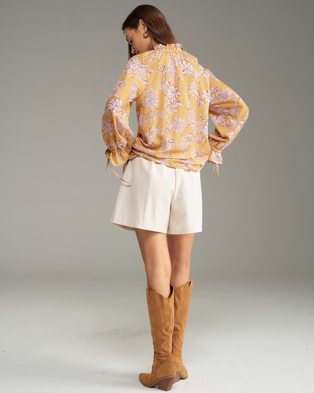 Women's Woven Polyester Shirt Tops - RIHOAS