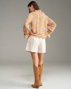 Women's Woven Polyester Shirt Tops - RIHOAS