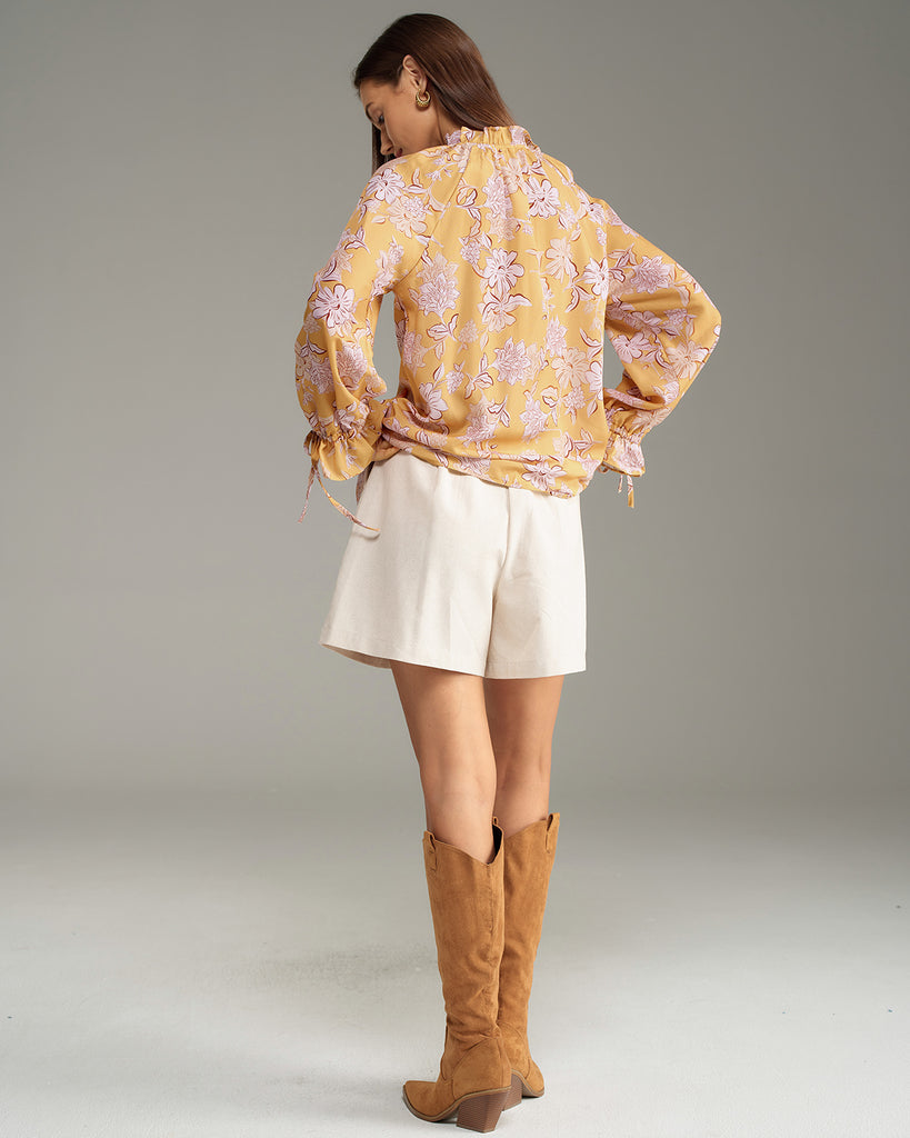 Women's Woven Polyester Shirt Tops - RIHOAS
