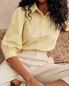 Women's Woven Polyester Shirt Tops - RIHOAS