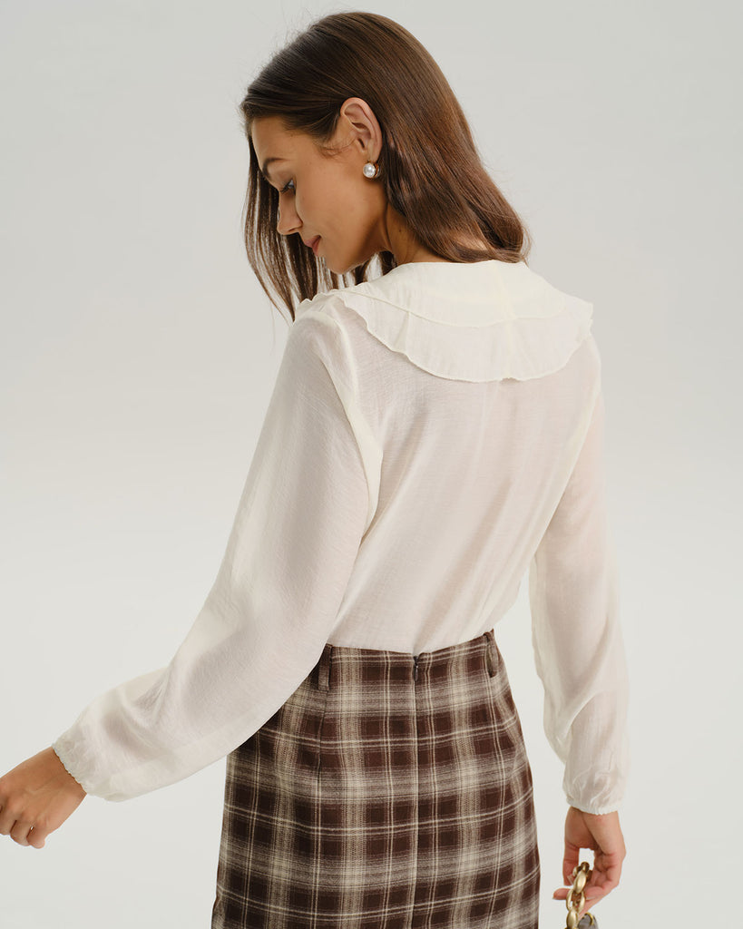 Women's Woven Polyester Shirt Tops - RIHOAS