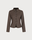Women's Woven Polyester Shirt Tops - RIHOAS