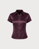 Women's Woven Polyester Shirt Tops - RIHOAS