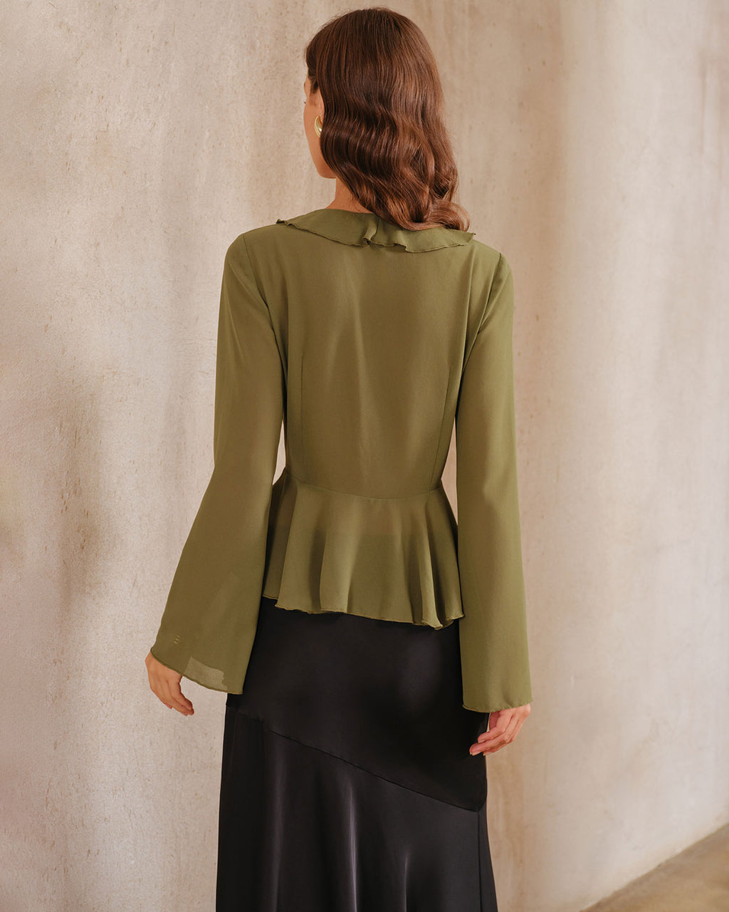 Women's Woven Polyester Shirt Tops - RIHOAS