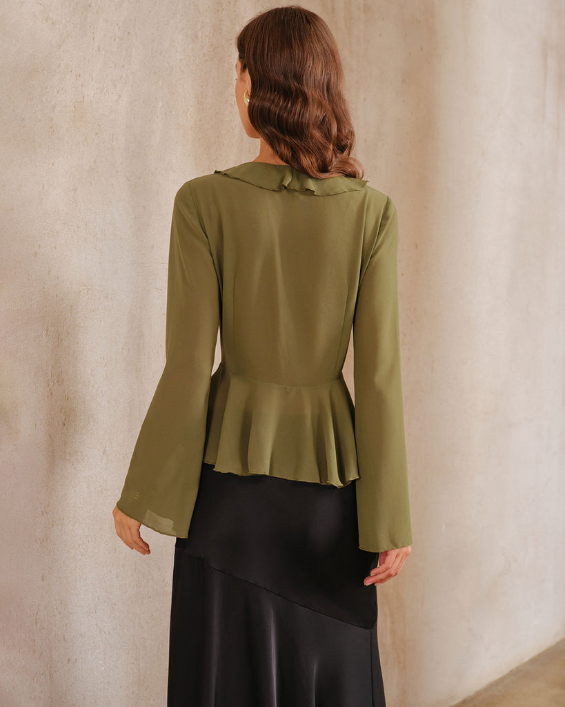 Women's Woven Polyester Shirt Tops - RIHOAS