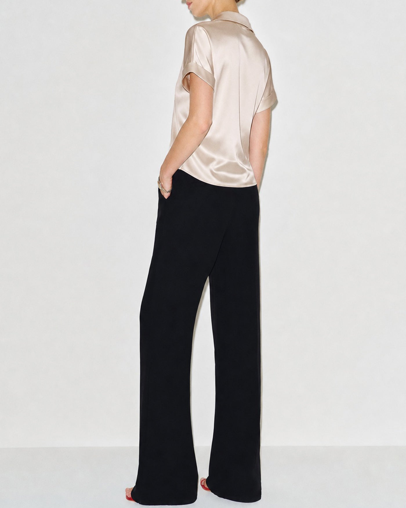 Women's Woven Polyester Shirt Tops - RIHOAS