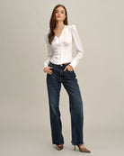 Women's Woven Polyester Shirt Tops - RIHOAS