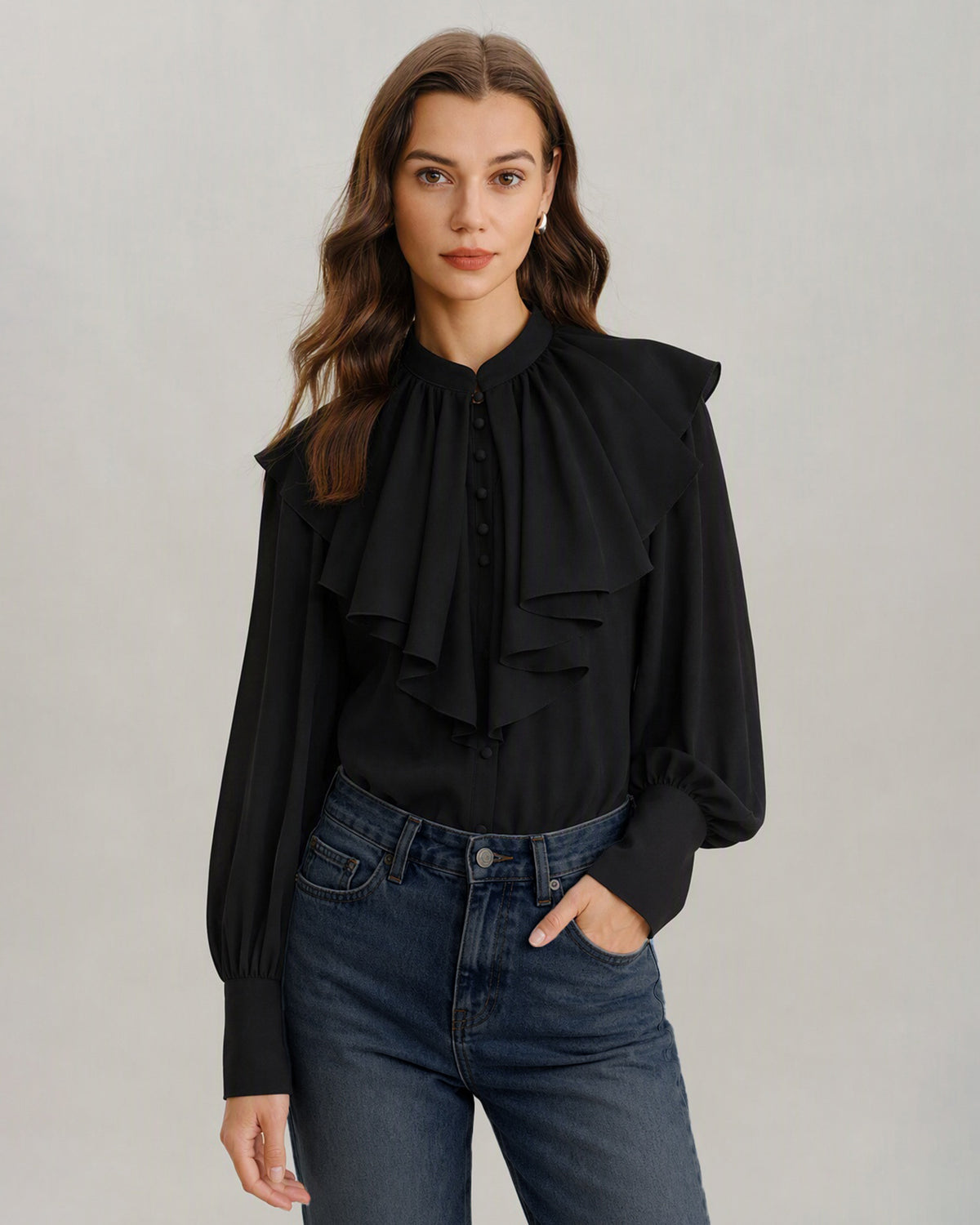 Women's Woven Polyester Shirt - RIHOAS