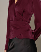 Women's Woven Polyester Shirt Tops - RIHOAS