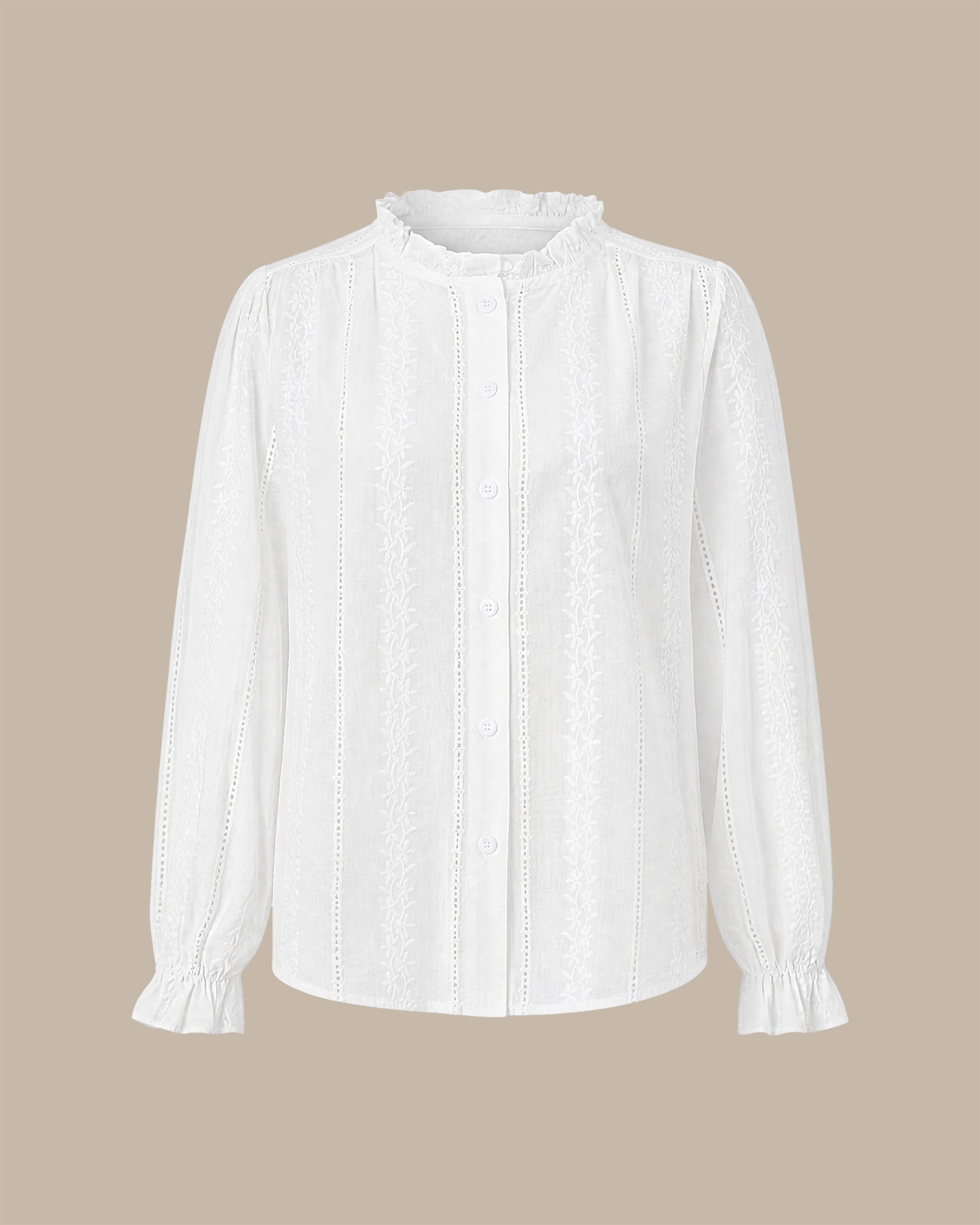 Women's Woven Polyester Shirt Tops - RIHOAS