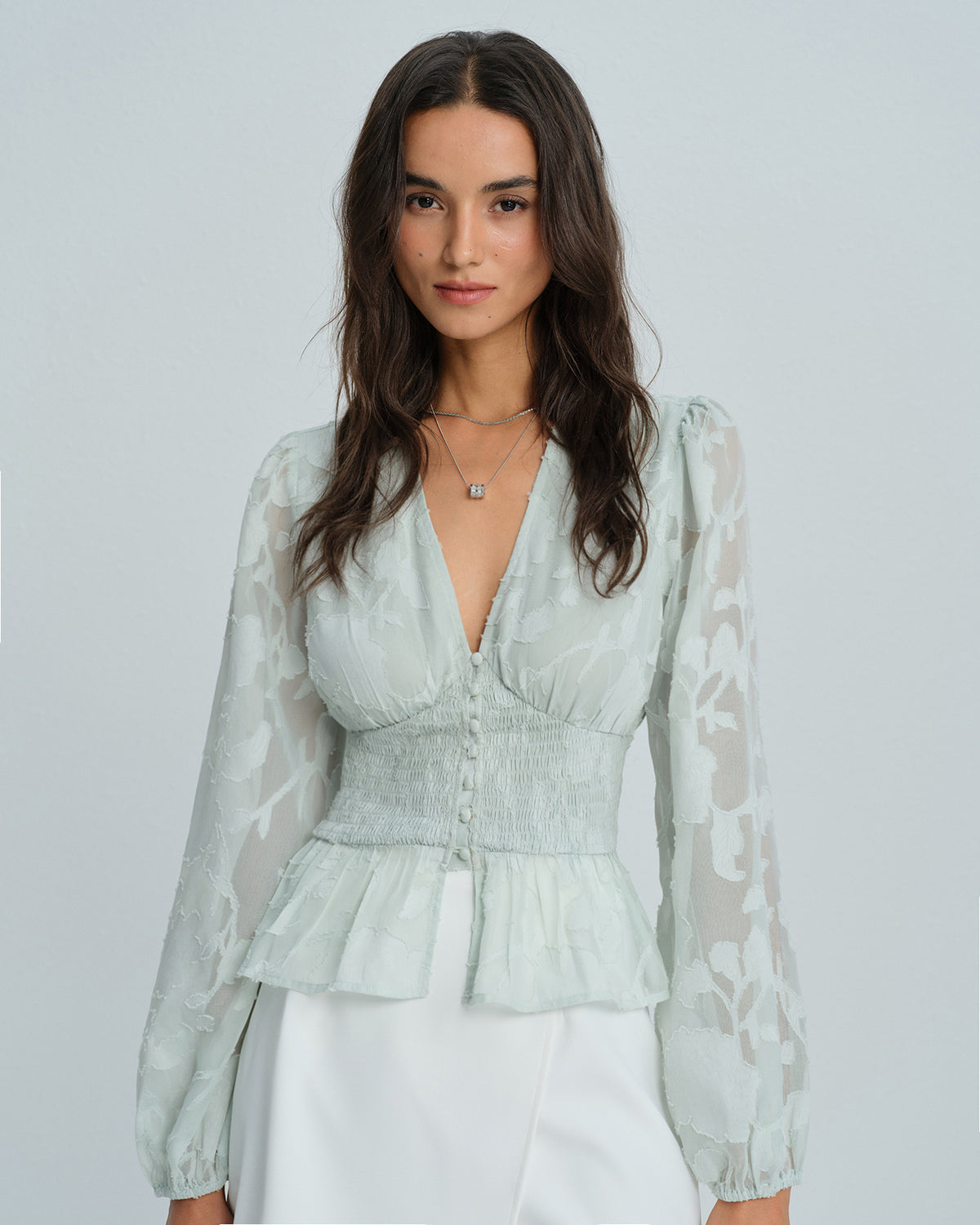 Women's Woven Polyester Shirt Tops - RIHOAS