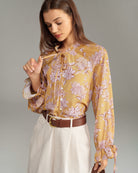 Women's Woven Polyester Shirt Tops - RIHOAS