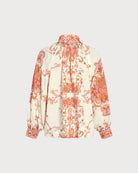 Apricot Turtle Floral Button Shirt 03