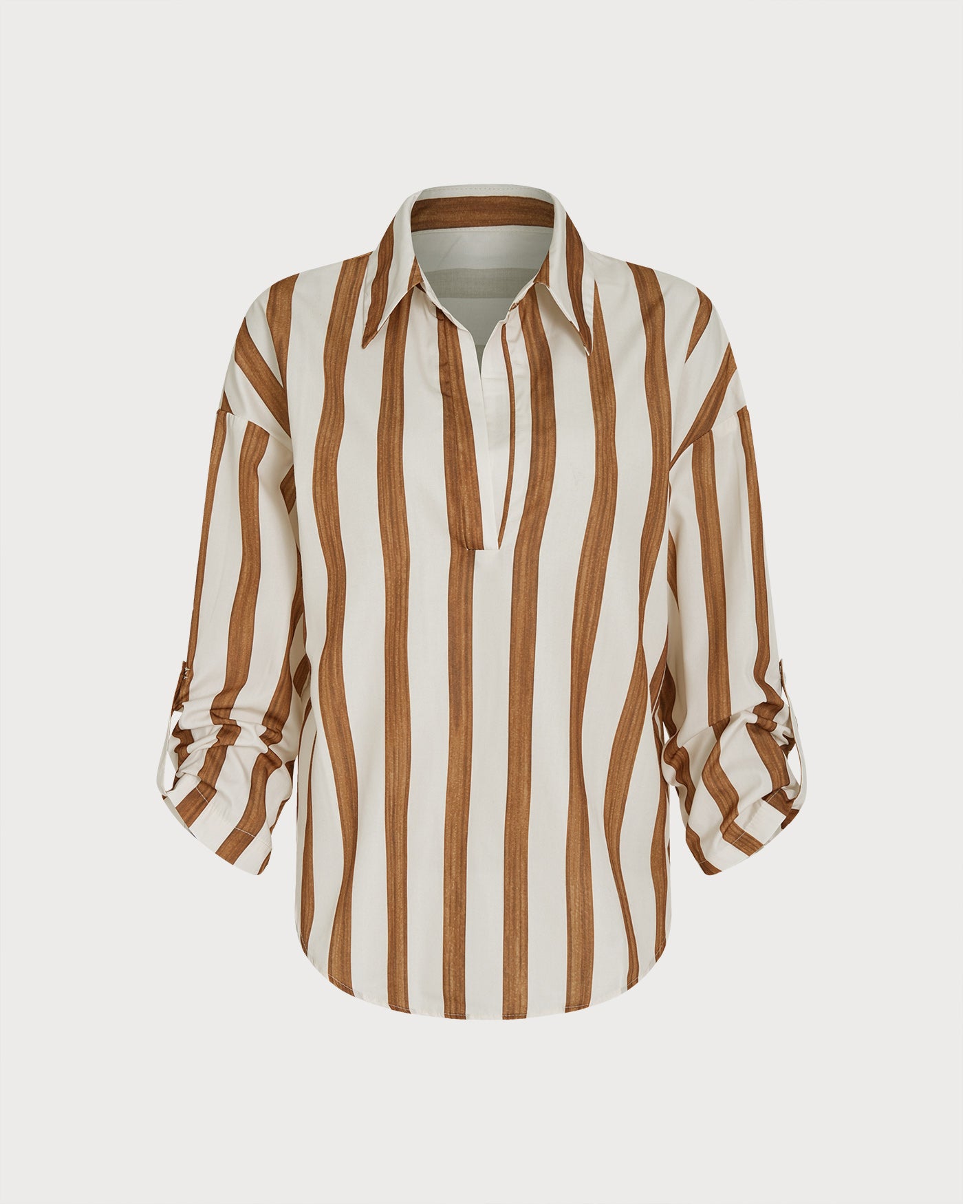 Women's Woven Polyester Shirt Tops - RIHOAS