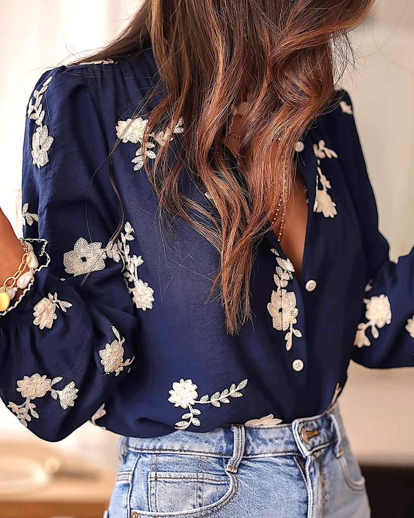 Women's Woven Polyester Shirt Tops - RIHOAS