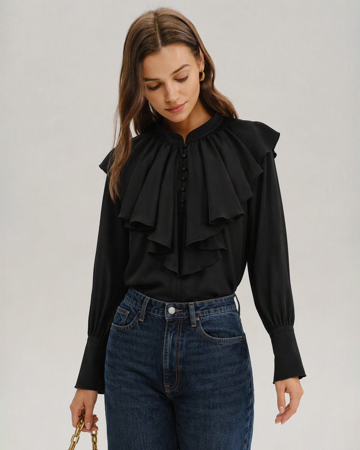 Women's Woven Polyester Shirt - RIHOAS