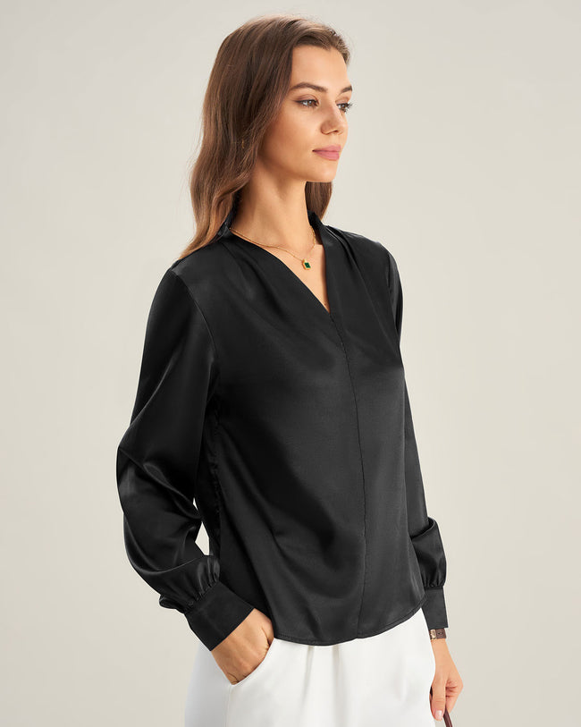 Women's Woven Polyester Shirt Tops - RIHOAS