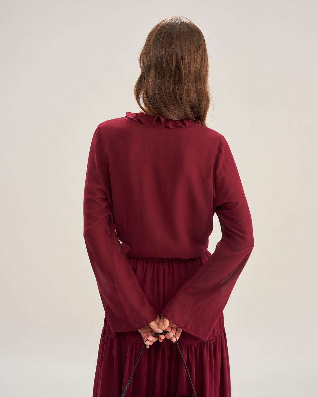 Women's Woven Polyester Shirt Tops - RIHOAS