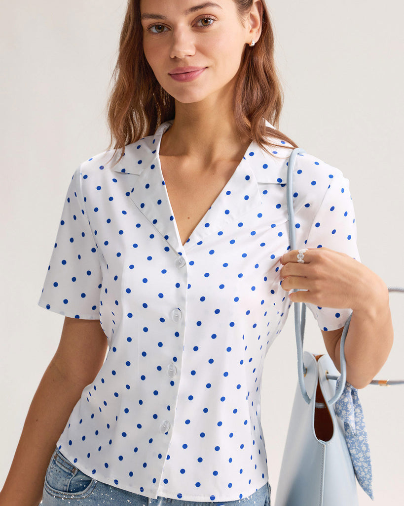 Women's Woven Polyester Shirt Tops - RIHOAS