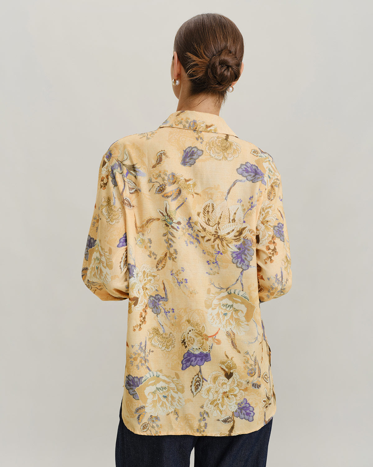 Women's Woven Polyester Shirts Tops - RIHOAS