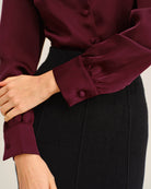 Women's Woven Polyester Shirts Tops - RIHOAS
