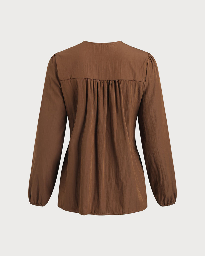 Women's Woven Polyester Shirts Tops - RIHOAS
