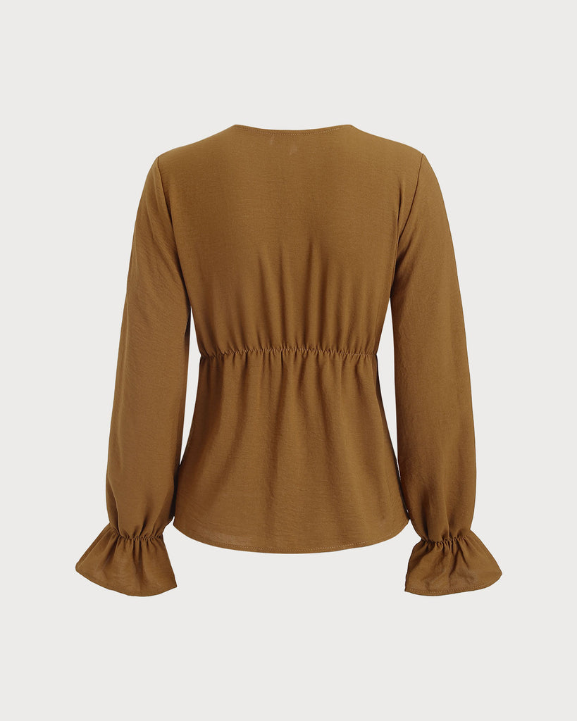 Women's Woven Polyester Shirts Tops - RIHOAS